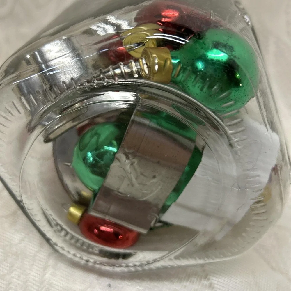 Christmas Jar With Cookie Cutters And Ornaments‎ Anchor Hocking Jar Decoration